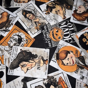 FAT Quarter Old Made All over HalloweenPrint by  Riley Blake Cotton Fabric