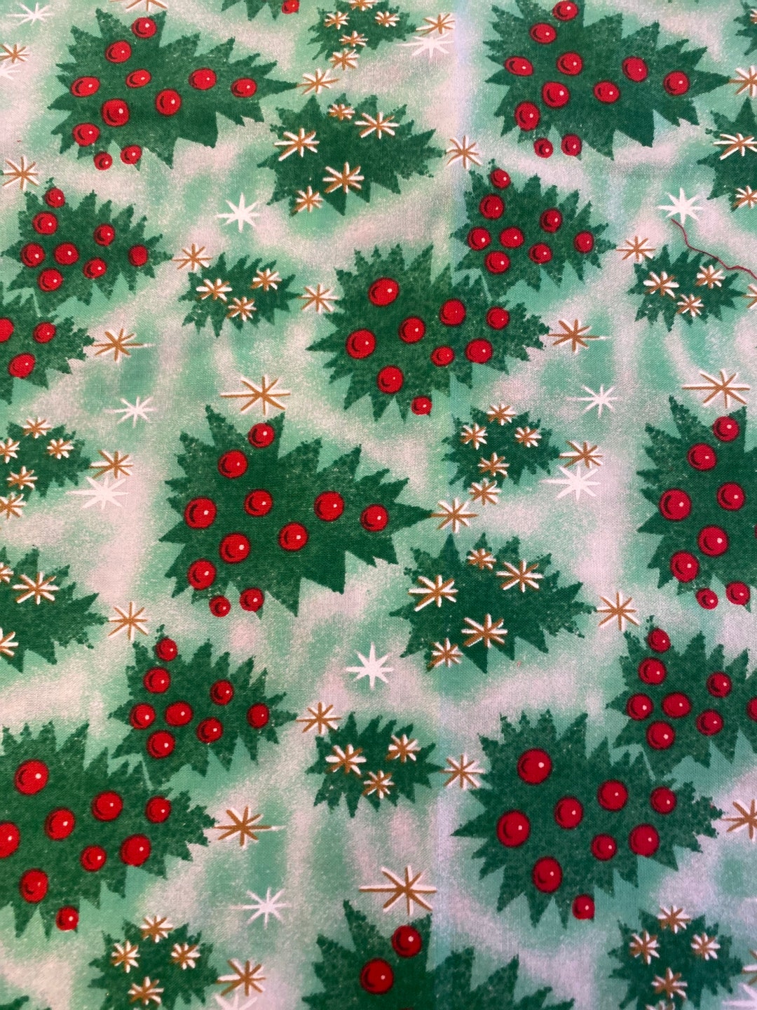 1/2 Yd All Over Christmas Tree Cotton Fabric for Joanns Etsy