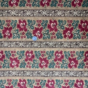 1/2 Yd Vine Creek Floral Stripe by Kansas Troubles for Moda Cotton Fabric
