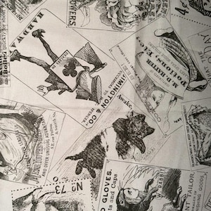 1/2 Yard „Mad Masquerade“ Patch Print von J Wecker Frisch Baumwollstoff für Riley Blake