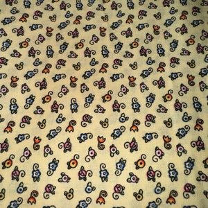 FAT QUARTER Mary Engelbreit Tiny Flowers on Yellow Cotton Quilt Fabric