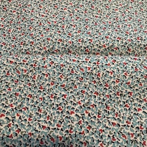 1/2 Yd  Alexander Henry “Sageglen Floral” Floral Print Cotton Fabric