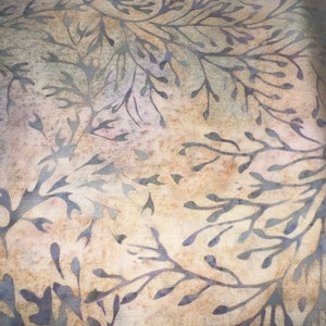 1/2 Yd Multicolored Batik Cotton Fabric