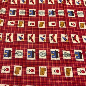 1/2 Yd “After School Adventues” Patch school Print  for Maywood  Studio Cotton Fabric