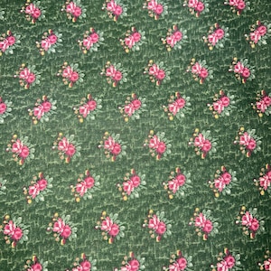 1/2 yd Vintage Small Floral Calico Print Cotton Fabric