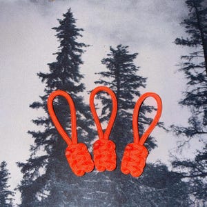3 Pack - Flat Paracord Zipper Pull