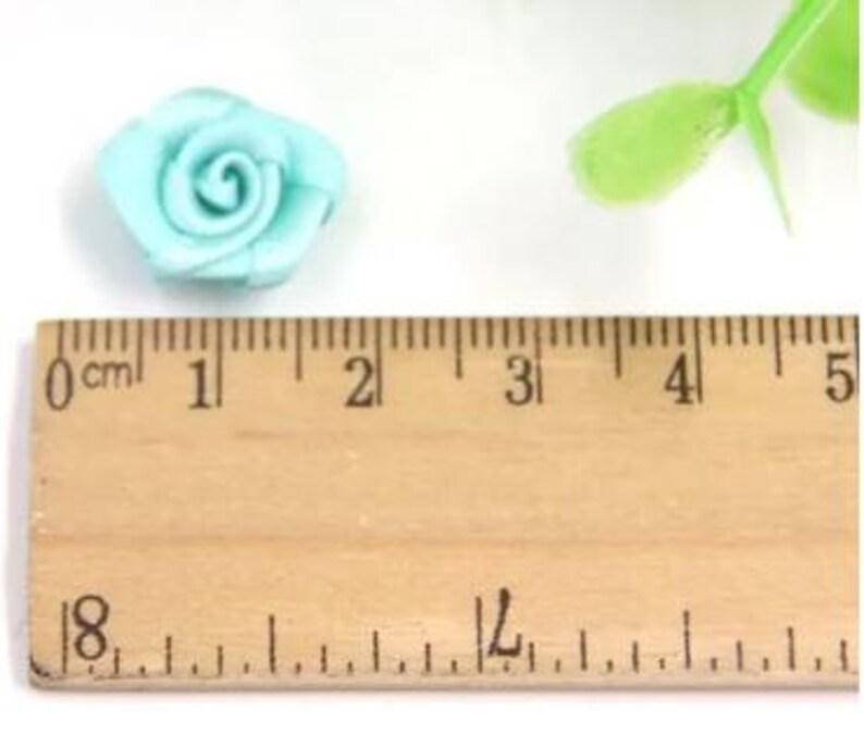100pcs Mini Handmade Satin Rose Ribbon Rosettes – Fabric Flower ...