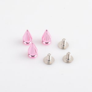 10/50pcs New Colors 7x13mm Spike Rivet with Screw Back Punk Spikers