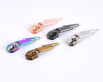 4pcs New #5 Zipper Slider,Lightning Shape Zipper Puller For Handbag