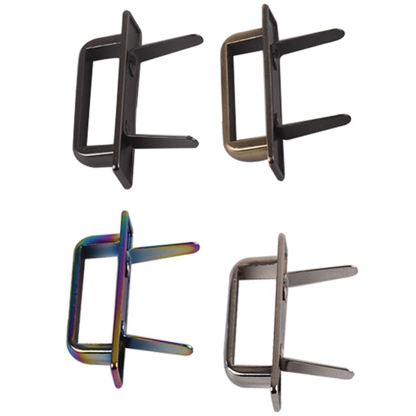 4pcs metal bridge buckle connector for handbag purse rainbow/nickle/electro black/ antique brushed