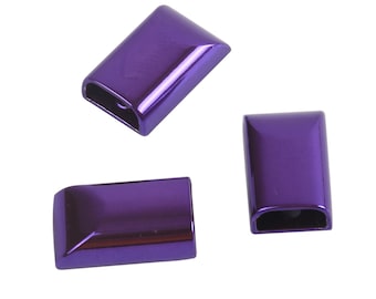 4/10/20pcs 11x19mm Purple Zipper Ends Garment Zipper Strap End Zipper Stoppers
