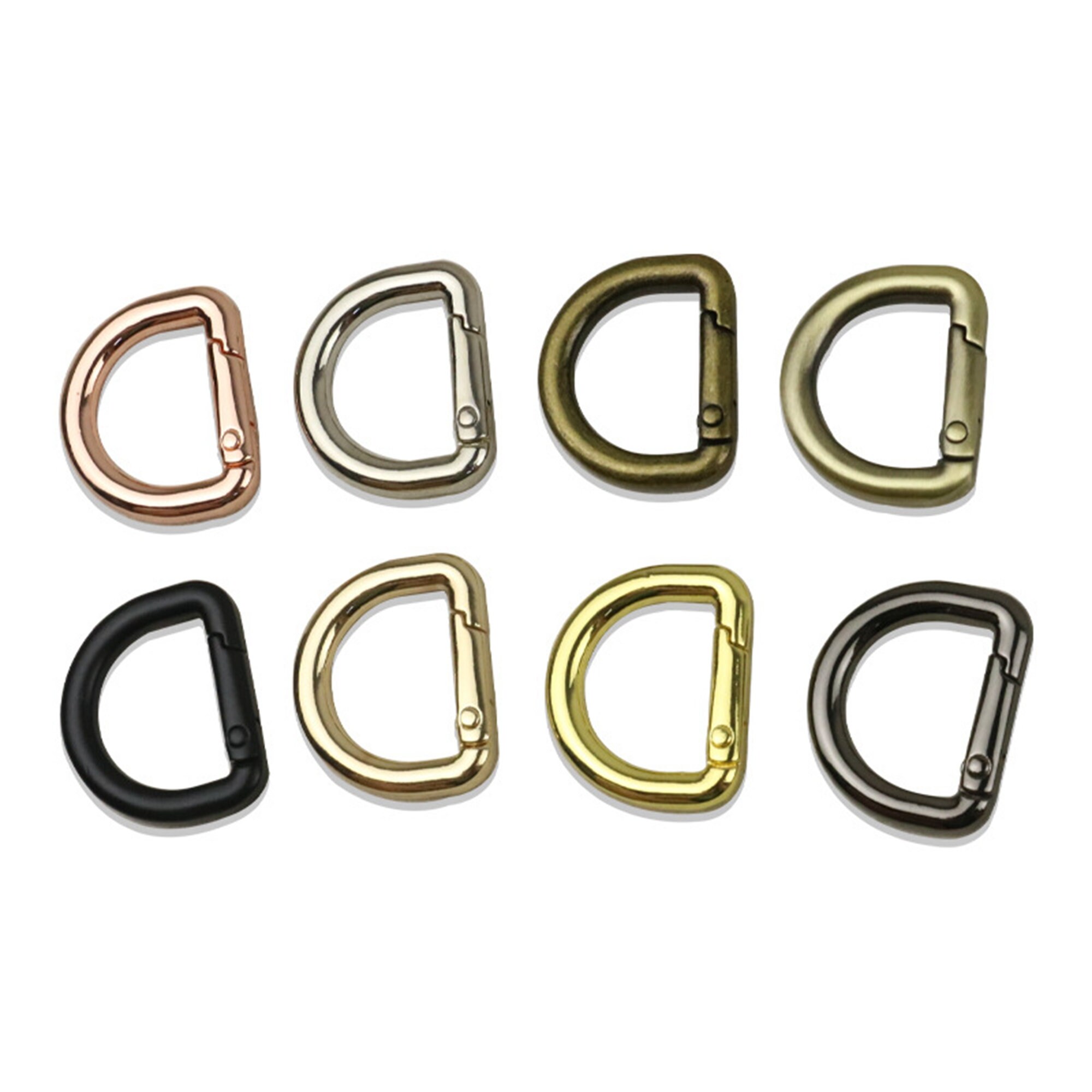 Anezus Key Chain Swivel Hooks, Anezus 100pcs Keychain Hardware Metal Swivel Snap Hook Lanyard Clips Hooks with Keychain Rings for Keych, Metal