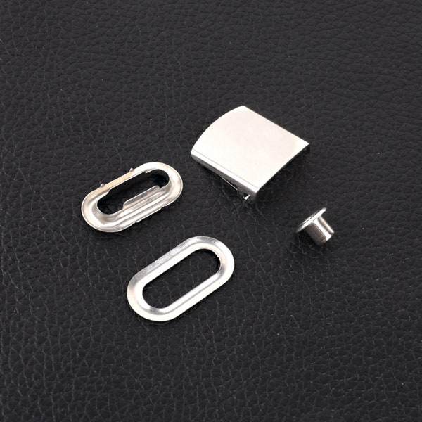 Hutschnalle Cap Strap Verschluss Clip Schnalle mit Öse Bekleidungszubehör Nickel/Antik Messing