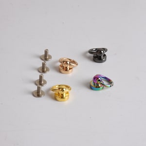 4pcs 9mm Brass Screw with O Ring Decoration Screw Rivet in Stock