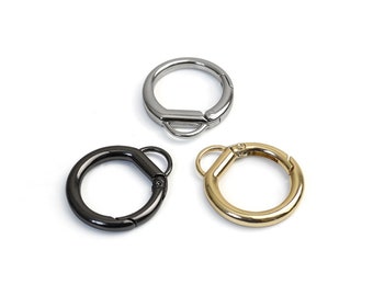 10pcs 24mm Spring Gate O Ring Buckle Spring Round Clasp