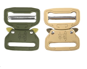 5pcs zinc alloy buckle strong adjustable double buckle 39mm khaki/Black/Silver/olive