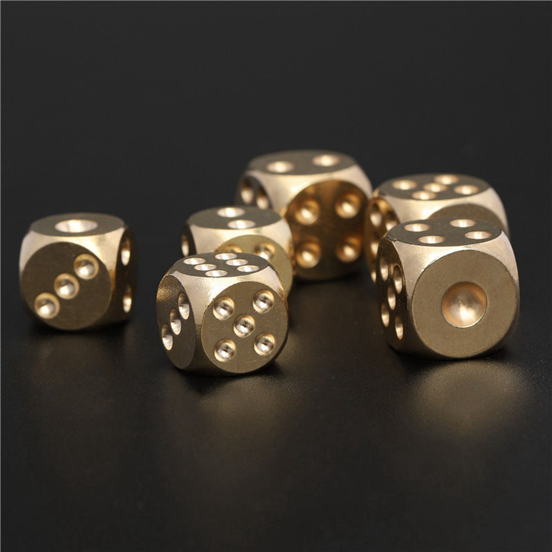 2pcs Brass Dice Solid Game Dice for Sale 13mm/15mm Etsy