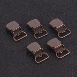 10pcs 16mm Red Bronze Mini Duckbill Clip Sheet Clip, Pacifier Clip, Accessories for Pacifier Clip, Duckbill Clip