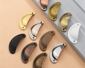 10pcs Various Color Antique Shell Drawer Handle