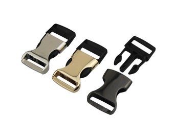 10pcs 25mm/32mm Metal and Plastic Bag Adjusting Side Release Buckle Luggage Hardware Accessories Light Gold/Nickle/Gunmetal