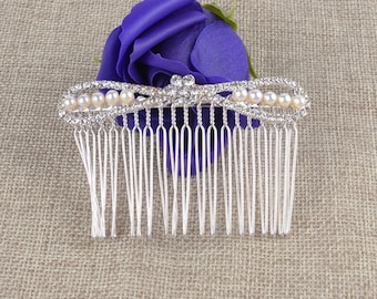 10pcs Hair Comb Clip Accessories Silver Transparent Comb for Women