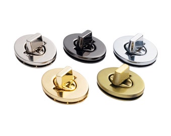 6pcs/1 lot Oval Decorative Lock Bag Handbag Buckle Twist Lock Handbag Hardware