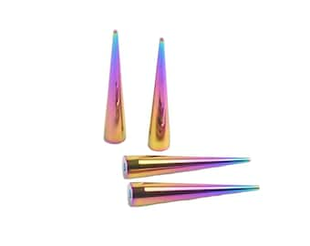 10/20/50pcs 10x55mm 19x150mm Rainbow Nailhead Spike Rivets for Handbag Garment