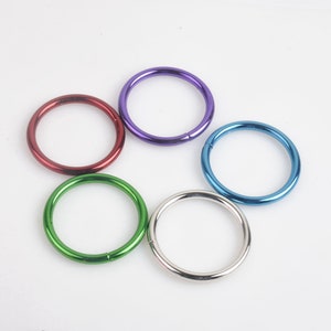 5/10/20pcs 32mm Metal o ring bag strap connectors handbag purse leather craft buckles