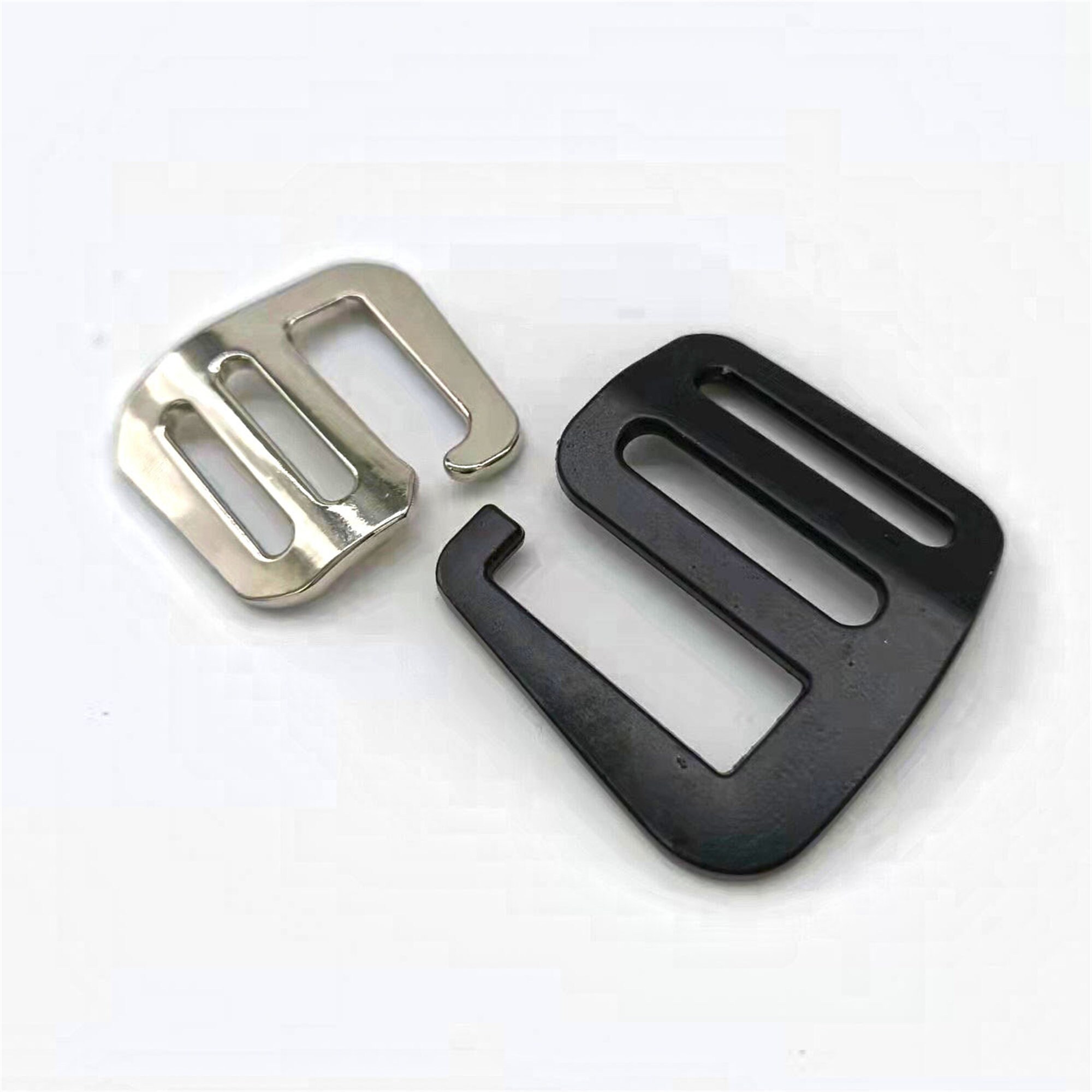 12pcs Nickle 20mm G Buckle Strap Slider Hooks G Hook Adjuster G Shape Belt  Buckle Webbing Adjuster Buckle 