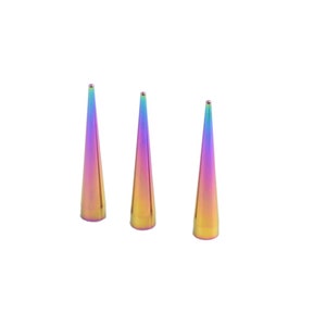 10/20/50pcs 10x55mm 19x150mm Rainbow Nailhead Spike Rivets for Handbag Garment image 2
