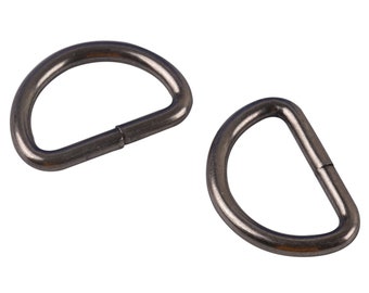 4-10-20-50pcs 1 inch antique silver D Ring slide adjustable buckles Loop purse belt d ring
