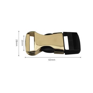 10pcs 25mm/32mm Metal and Plastic Bag Adjusting Side Release Buckle Luggage Hardware Accessories Light Gold/Nickle/Gunmetal zdjęcie 2