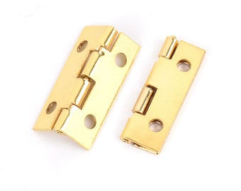 10pcs Square Shape Golden Color Hinge Jewelry box Hinge 10x27mm