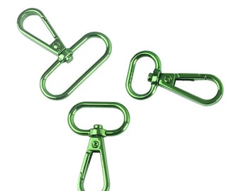 4x green New Bag Snap Hook Swivel Snap Hook Accessories Swivel Metal Snap Hook Buckle 25mm/38mm