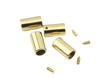 Gancio per corda barriera con gancio per estremità in oro chiaro da 10 pezzi 8x20mm