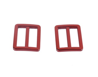 4/10pcs Red bag purse strap adjuster slider connector buckle triangle flat buckle 25mm/38mm