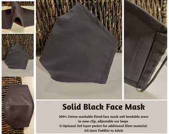 Best Fit Solid Face Mask