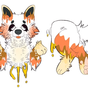 Furry fursona adoptable ref sheet paws fursuit fursona fursuit head cheap