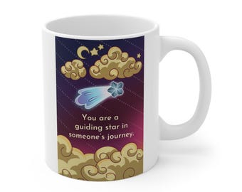 Dreamy Guiding Star Mug – Motivational Quote Coffee Cup