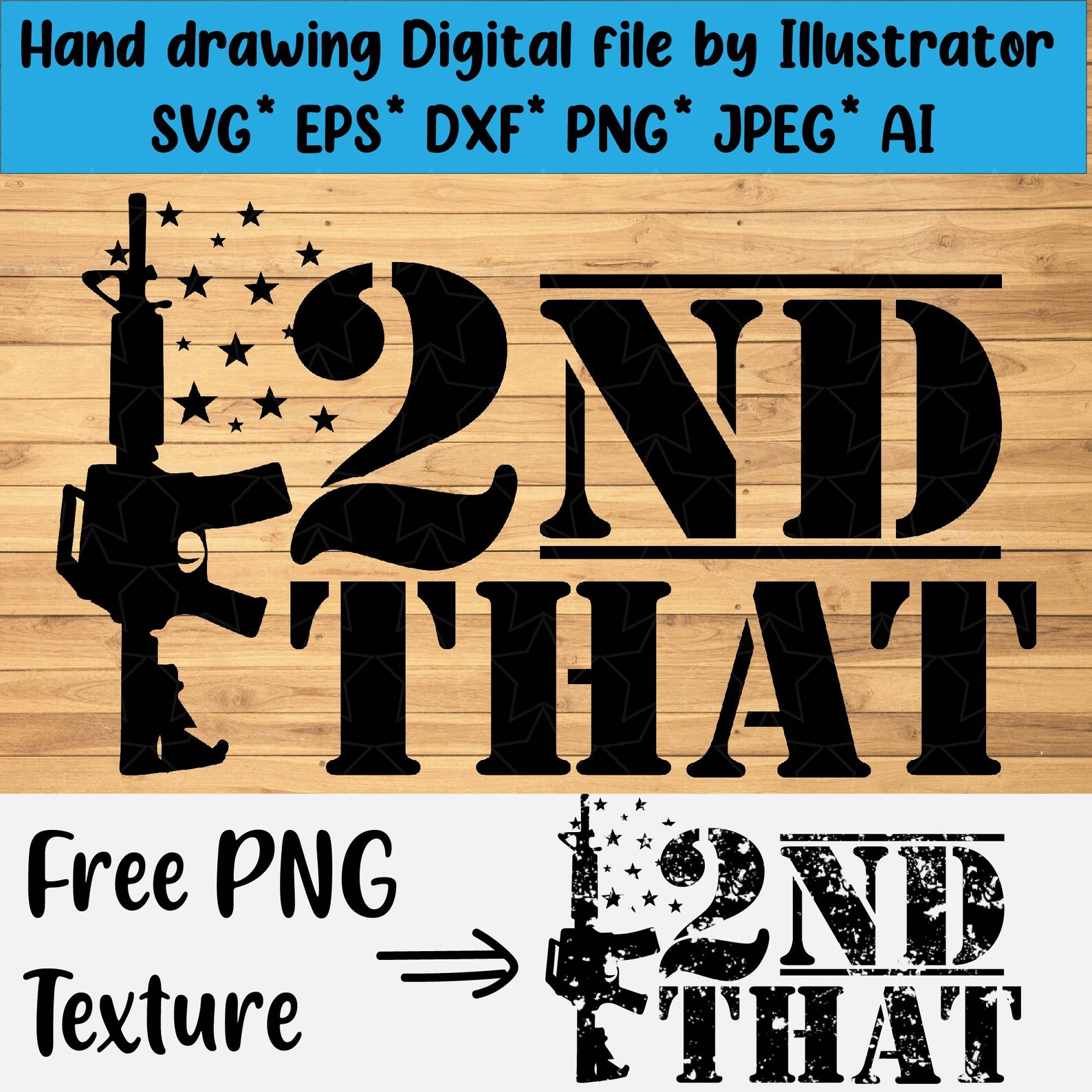 I 2nd Second That SVG Ar15 Rifle svg Clipart for Cricut Gun Etsy