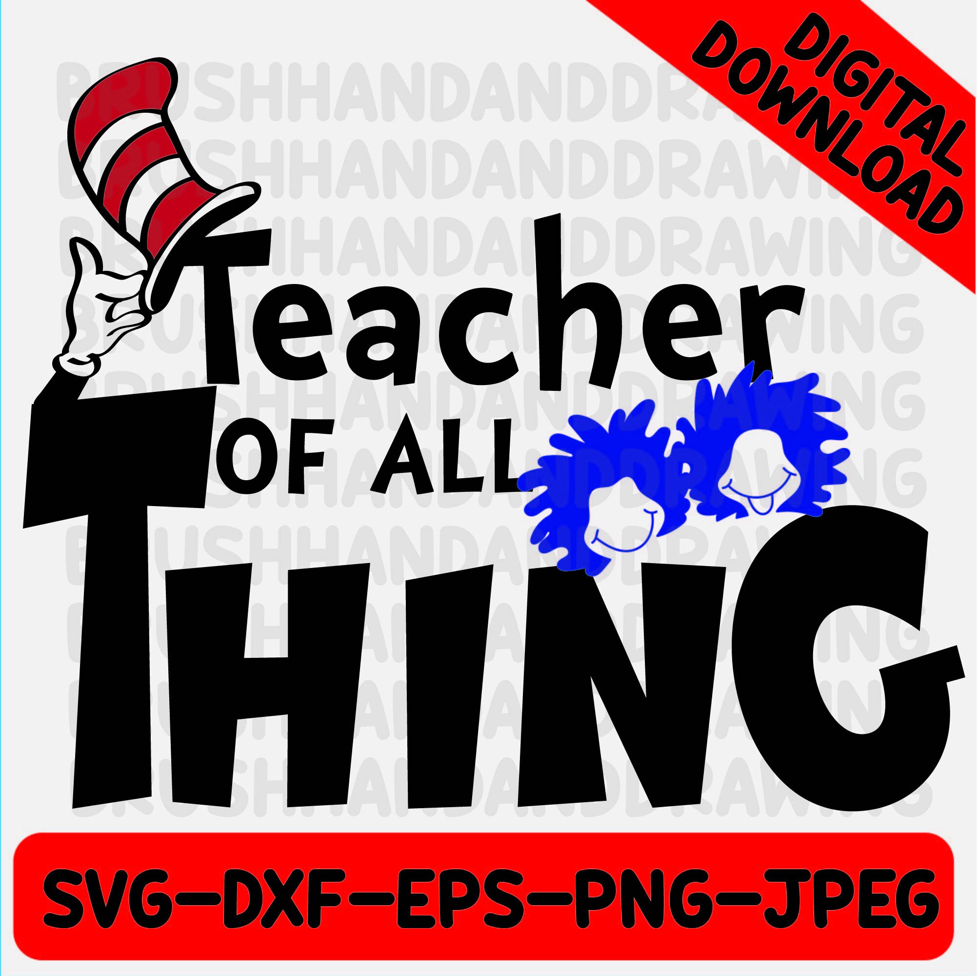 Dr Seuss Day SVG Dr Seuss Hat SVG Dr 