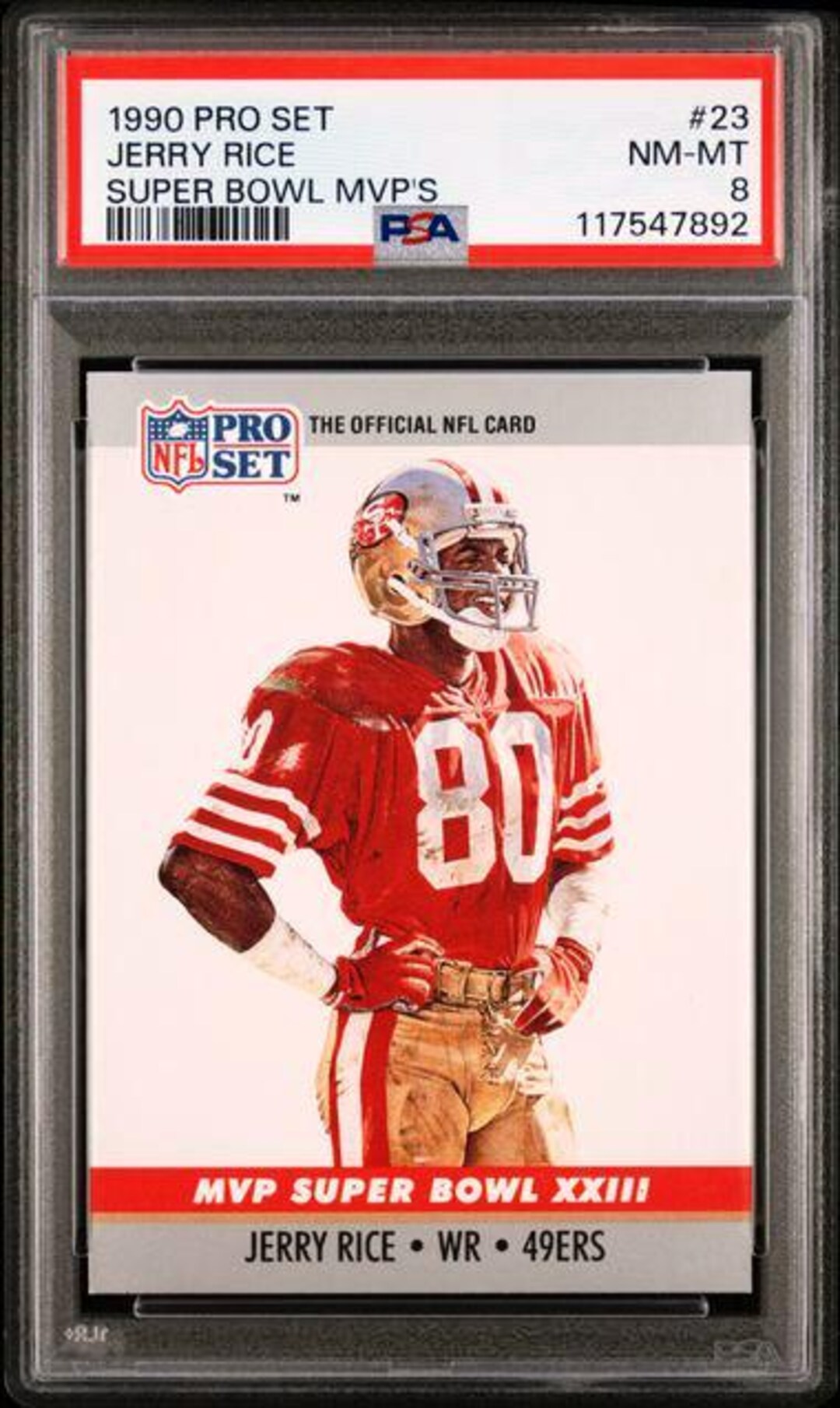 1990 Jerry Rice Pro Set #23 PSA 8 - Etsy