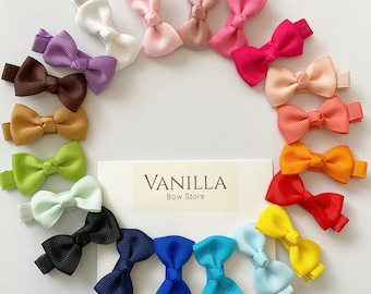 10 pieces bow set. Hair bows, Toddler hair bows, Bow clips, Grosgrain bow, Hair bow baby, Mini hair bow, Baby barrettes.