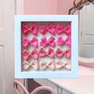 Nursery / Girls room wall decor / Frame with bows