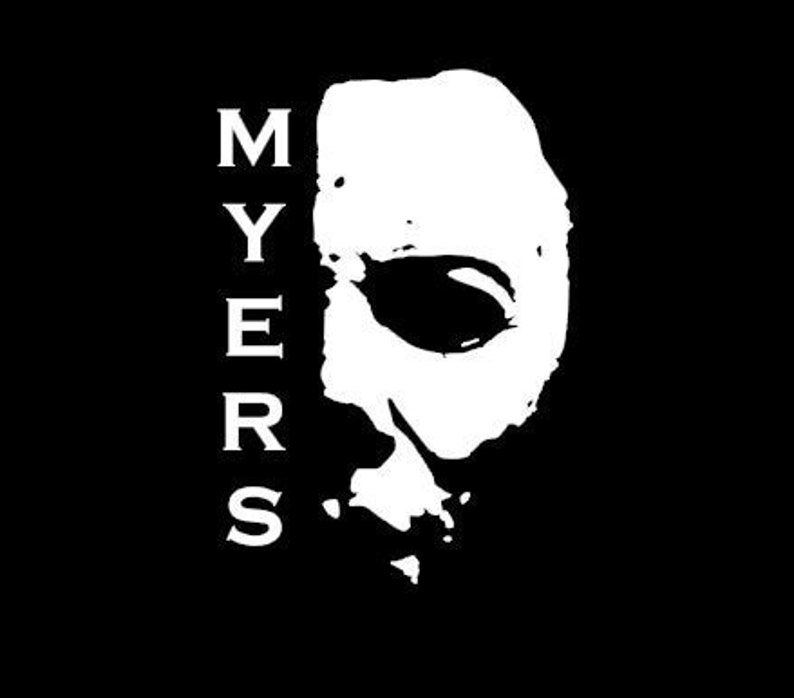 Michael Myers Decal Halloween Decal Custom Name Etsy