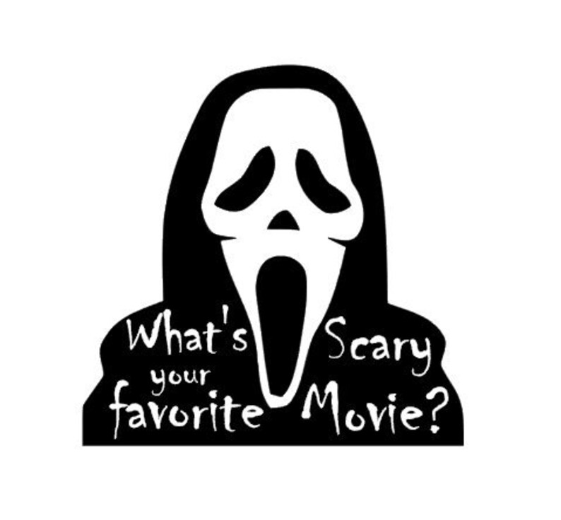 Scream Decal / Halloween Decal / Car Decal / Laptop Decal / Etsy