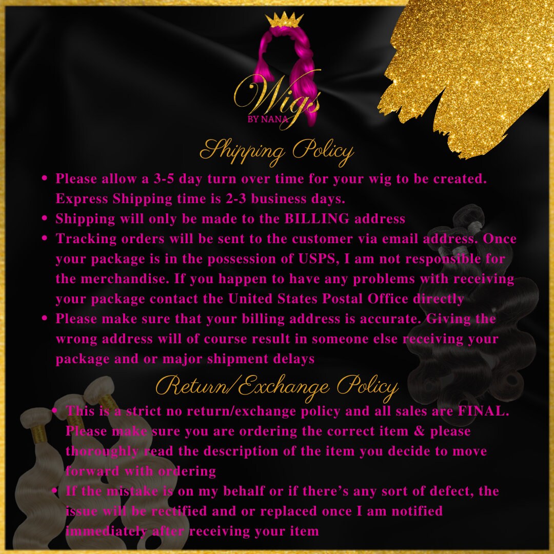 PLEASE READ POLICY