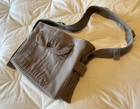 Upcycled Cargo Bag purse crossbody With Adjustable Strap Etsy