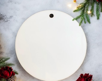 2.75&quot; Sublimation Holiday Ornament, Sublimation Blanks, Benelux hardboard blanks, MDF Ready to sublimate, Christmas Ornament, UNISUB