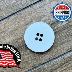 Santa&#39;s lost Button, Santa Missing Button Sublimation Holiday Ornament, Sublimation Blanks, MDF Ready to sublimate, Christmas  UNISUB
